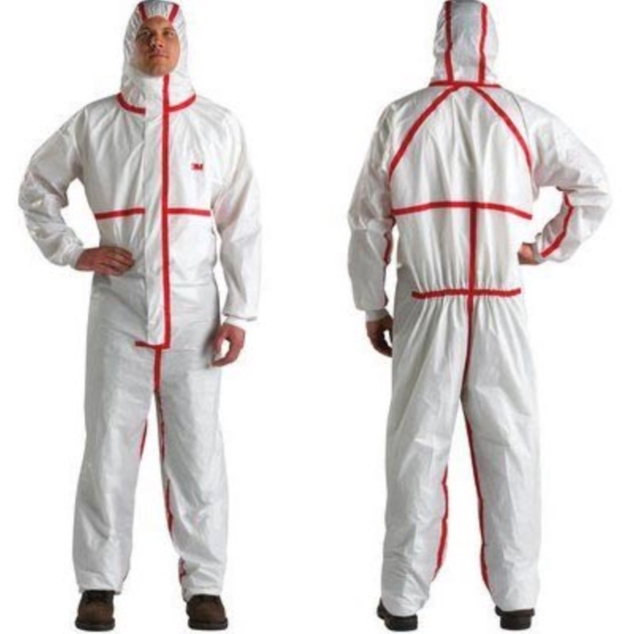 Protective Hooded Coveralls w/ Taped Seams HiLevel Disposable